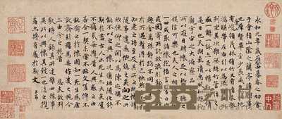 赵孟俯 临稧贴 手卷 13×32cm
